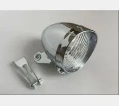 レトロ クラシック メッキタイプ 砲弾型白色3ＬＥＤヘッドランプ乾電池式のサムネイル