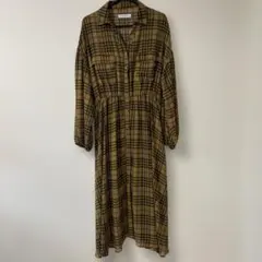 CIAOPANIC シースルー　チェック　シャツワンピース