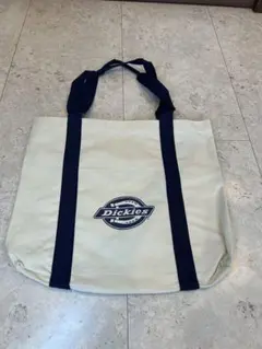 Dickies トートバッグ ホワイト/ネイビーのサムネイル