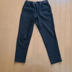 GU 黒 ズボン パンツ ゴムウエスト　裏起毛　メンズSサイズ