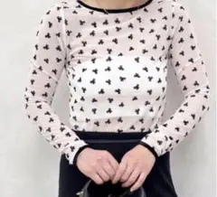 ubyspick&span ストレッチシアーリボントップスのサムネイル