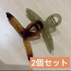 2個セット　ビック　バンスクリップ　ヘアクリップ　ヘアアクセサリー まとめ売り