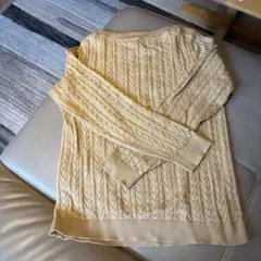 TOMMY HILFIGER ベージュ ケーブルニット S