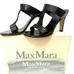 Max Mara サンダル 22.5cm ブラック イタリア製 美品のサムネイル