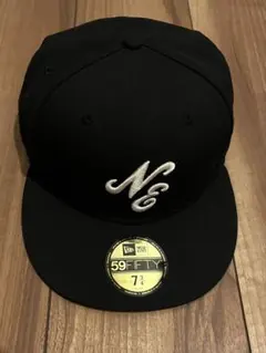 New Era 59FIFTY ブラック キャップ 7 3/4