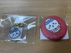 ちいかわ　ちいかわレストラン　ミニアクリルチャーム&マット缶バッジ　ハチワレ