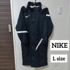 NIKE　ロングベンチコート　Lサイズ　ブラック ナイキ