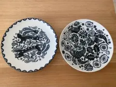 東屋 scope 立花文穂 印判小皿 罫景 赤絵スコープ二十五周年 2枚