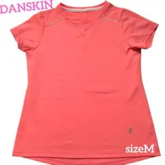 DANSKIN　ダンスキン　オレンジ クルーネックショートスリーブトップス　M
