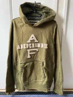 Abercrombie & Fitch オリーブグリーン パーカー Mサイズ