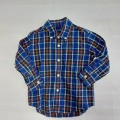 着用1回☆ラルフローレン☆フォーマル☆チェックシャツ☆90cm