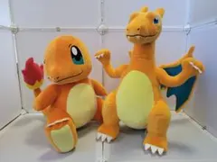 ポケモン　めちゃもふぐっとぬいぐるみ　リザードン　ヒトカゲ