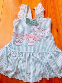 サンリオ ワンピース　水着 シナモン　クロミ　マイメロ 110cm