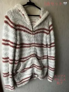 【gelato piqe】ストライプ　ルームウェア3点セット