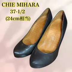 CHIE MIHARA パンプス　革　ダークブラウン　37-1/2(24)のサムネイル