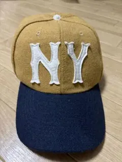 NYロゴ ベースボールキャップ バイカラー