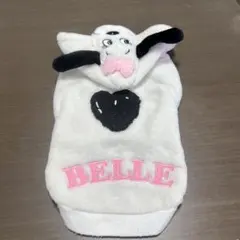 犬服 フード付き BELLE 白