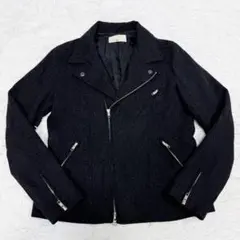 HARE ハレ　ツイード　ダブルライダース　ブラック　ジップ　YKK 秋冬