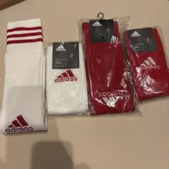 希少 美品 adidas アディダス 流経大柏 支給品 ソックス ホーム