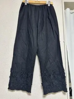 HOUSE OF LOTUS サルエルパンツ　裾刺繍　シルク100% HOUSE OF LOTUS サルエルパンツ 裾刺繍 シルク100%