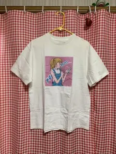 【難あり】kutir 半袖Tシャツ イラストプリント ホワイト フリーサイズ