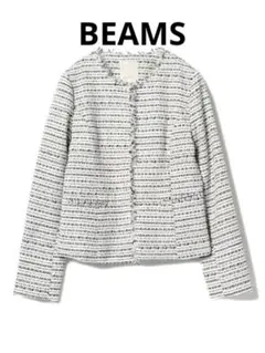 B:MING by BEAMS ツイードノーカラージャケット