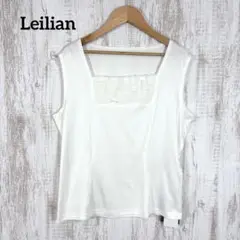新品 Leilian レリアン レース ノースリーブ カットソー タンクトップ