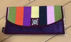 韓国購入 大型 ロング ポジャギ 麻 大きい 大判80×150チョガッポ モシ 韓国 花 刺繍 ポジャギ チョガッポ 長財布 財布 全10色☆クリック