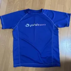 phiten 青 Tシャツ ラグランスリーブ