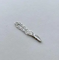 ☆オビツ11 ねんどろいどどーる　シルバー　ミニフェザーチャームのネックレス☆