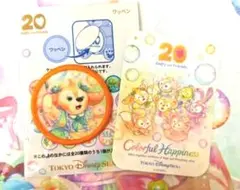 ダッフィー＆フレンズ カラフルハピネス クッキーアン ワッペン シール付き