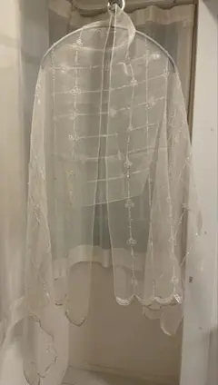 MK KLEIN ビーズ刺繍 シフォン素材のショール　フォーマル