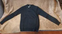 ユニクロ UNIQLO　コットンカシミヤ セーター　メンズ 黒