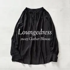 定価1.4万 LOUNGEDRESS 2WAY グロッシースキッパーブラウス 黒のサムネイル