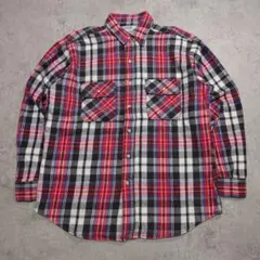80s FIVE BROTHER チェックネルシャツ USA 製 L