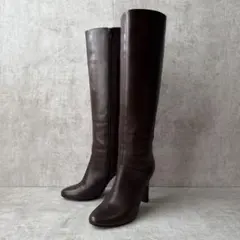 DIANA ダイアナ ロングブーツ サイドジップ 23cm ブラウン