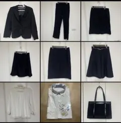 リクルートスーツ ジャケット・パンツ・スカート・ブラウス・シャツ・バッグ セット