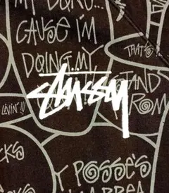 レアOLD STUSSY『ショーン フォント』ジップアップパーカー80'S 90