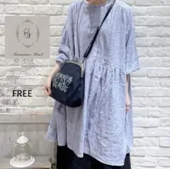 サマンサモスモス♡抗菌防臭　柄アソートふんわりチュニック　FREE