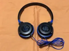 オーディオテクニカ ポータブルオンイヤーヘッドホン ブルーブラック