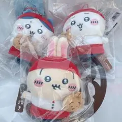 ちいかわ焼き 店員さんなマスコット ちいかわ ハチワレ うさぎ 3点セット