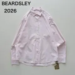 2026 新品タグ付き　BEARDSLEY コットンウォッシュシャツ　刺繍のサムネイル