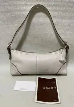 COACH ショルダーバッグ ホワイト レザー