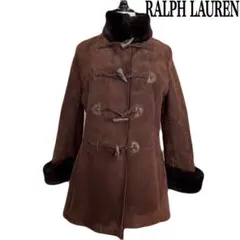 希少 ローレンラルフローレン ムートンコート アウター 裏ボア ブラウン 3XL 希少 ローレンラルフローレン ムートンコート アウター 裏ボア