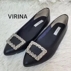 【未使用級】VIRINA ビジューパンプス 晴雨兼用 24.5cm 完売サイズのサムネイル