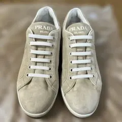 PRADA プラダ スエードスニーカー ベージュ 37.5のサムネイル