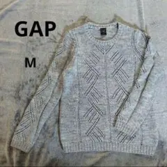 GAP 透かし編みニットセーター Mサイズ　綿100%
