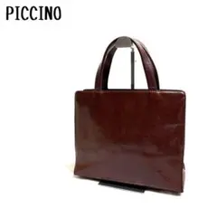 新品　未使用　piccinoピッチーノ　ダークブラウン レザーバッグ2way 2026年最新】piccino バッグの人気アイテム - メルカリ