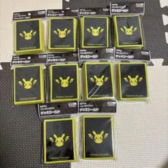 新品未開封 ポケモンカードゲーム デッキシールド ピカチュウとかみなり　10個