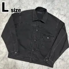 UNIQLO 1st モデル ブラック デニムジャケット Lサイズ 黒